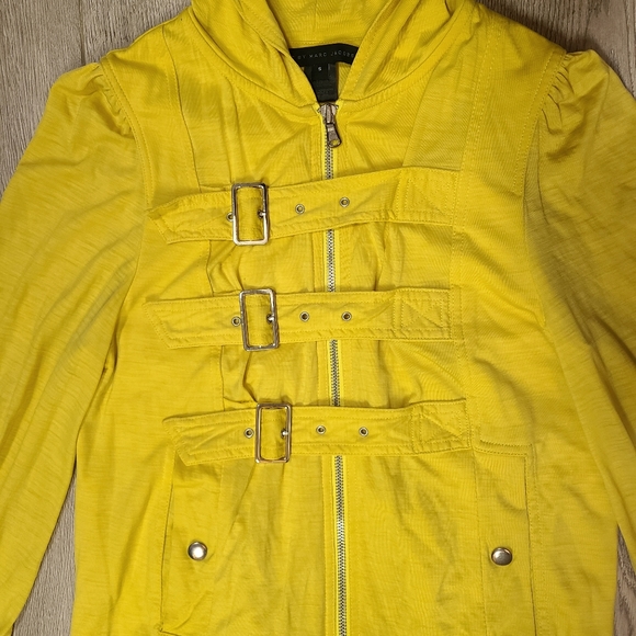 Marc by Marc Jacobs Yellow Zipper Buckle Hoodie - Picture 3 of 7
